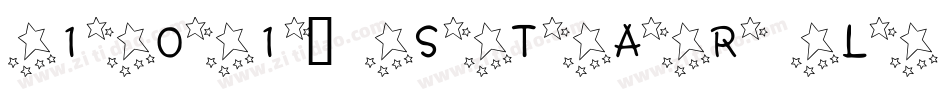 101! Star Lit Nght字体转换